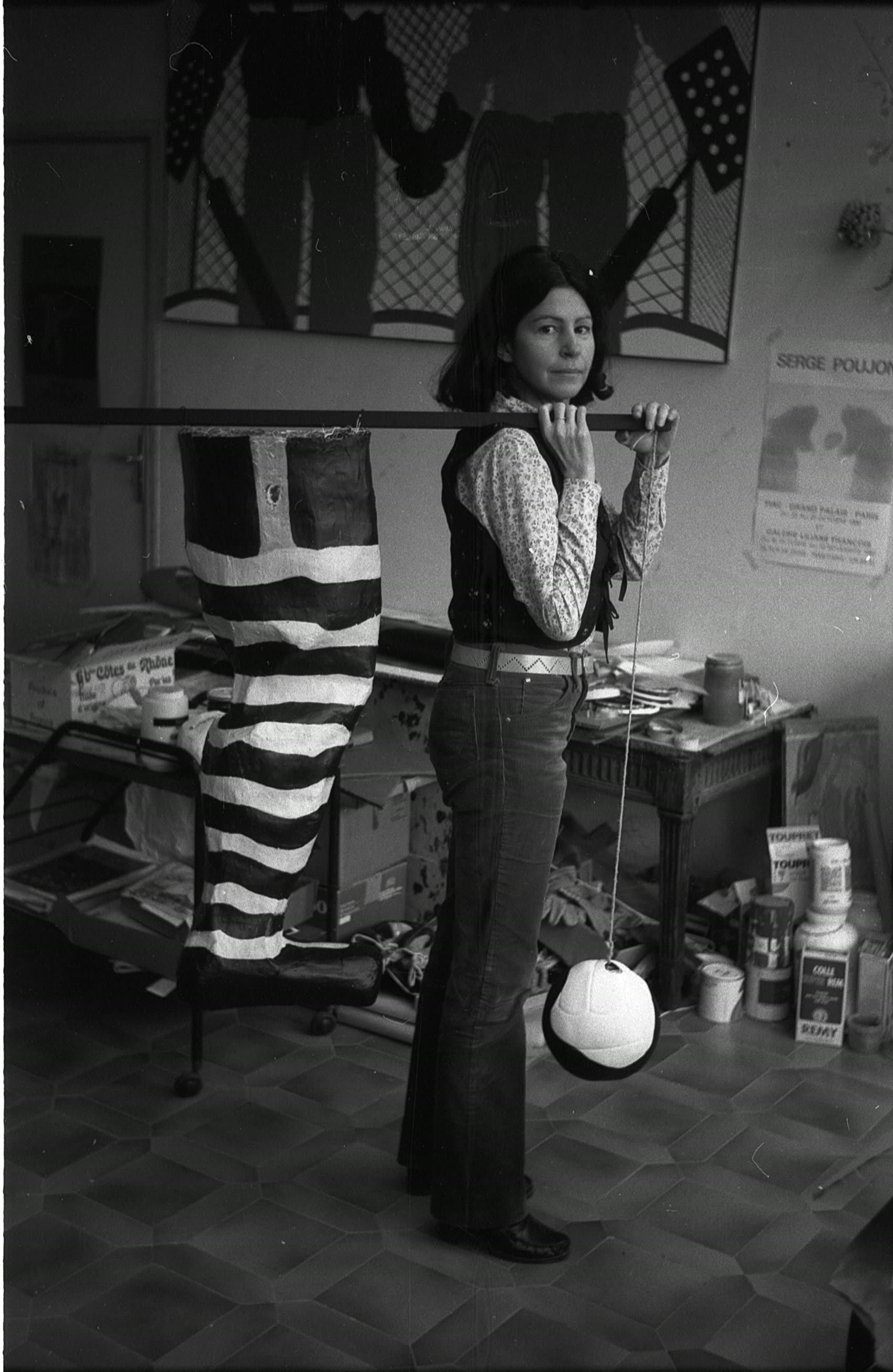 Marie-Paule Lechalupé dans son atelier